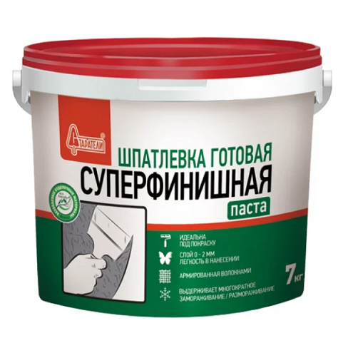 Шпатлевка полимерная Старатели Суперфинишная 7 кг