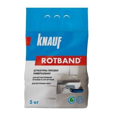 Штукатурка гипсовая универсальная Knauf Ротбанд серая 5 кг