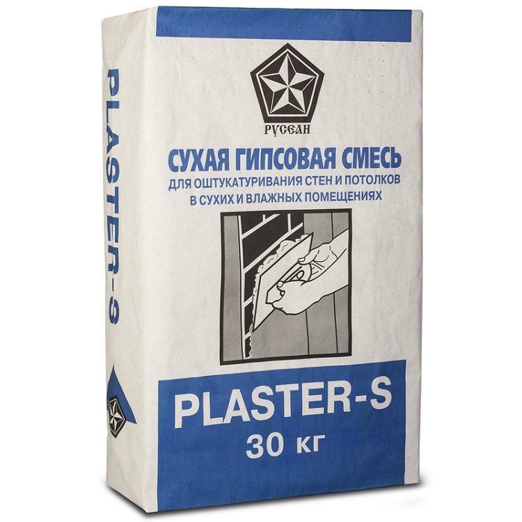 Штукатурка гипсовая Русеан Plaster-S 30 кг