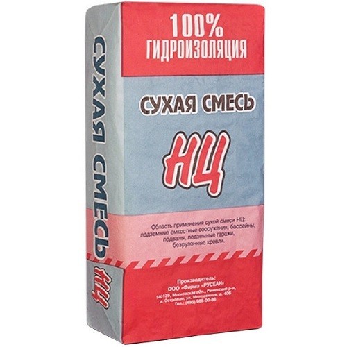 Сухая смесь Русеан НЦ для гидроизоляции 25 кг