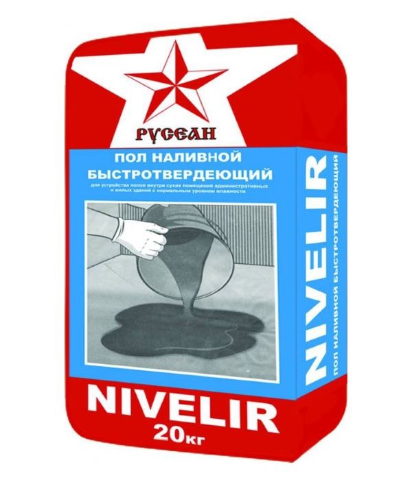 Наливной пол РУСЕАН НИВЕЛИР 20кг