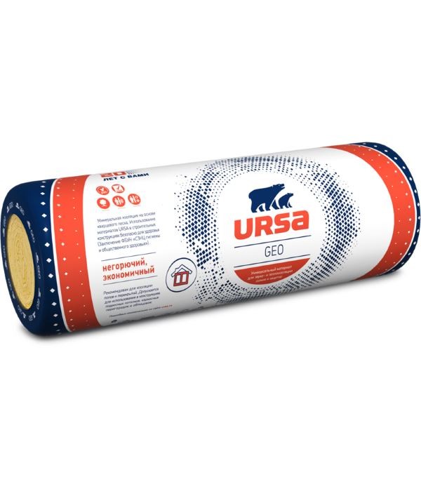 Минеральная вата URSA GEO М-11 2*6250*1200*50 мм (15м2)