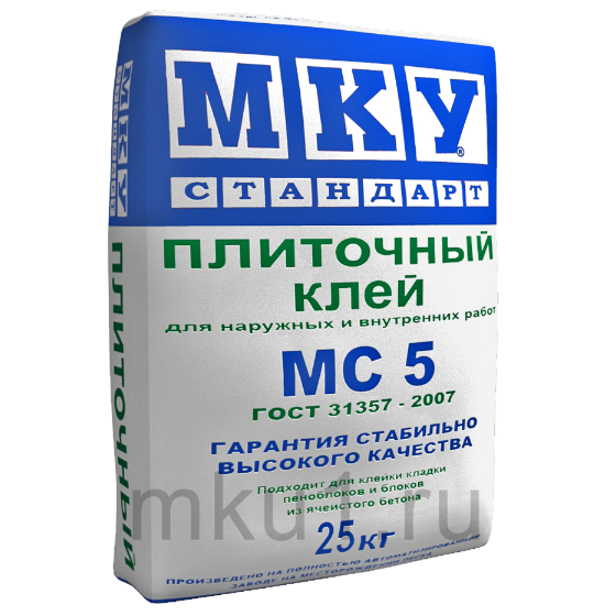Клей плиточный МС5 МКУ 25кг