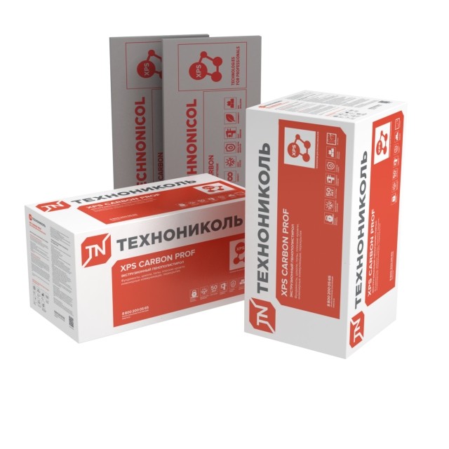 Утеплитель ТехноНиколь XPS Carbon prof (со ступенчатой кромкой)
