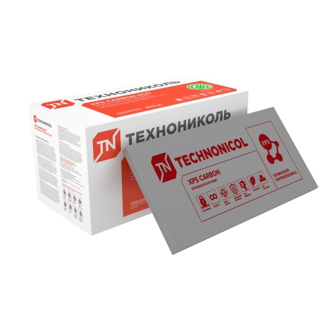 Утеплитель ТехноНиколь XPS Carbon eco SP "Шведская плита" (со ступенчатой кромкой)