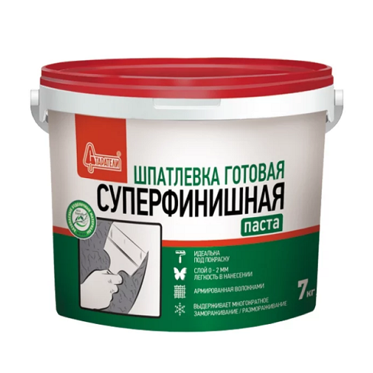 Шпатлевка полимерная Старатели Суперфинишная 7 кг
