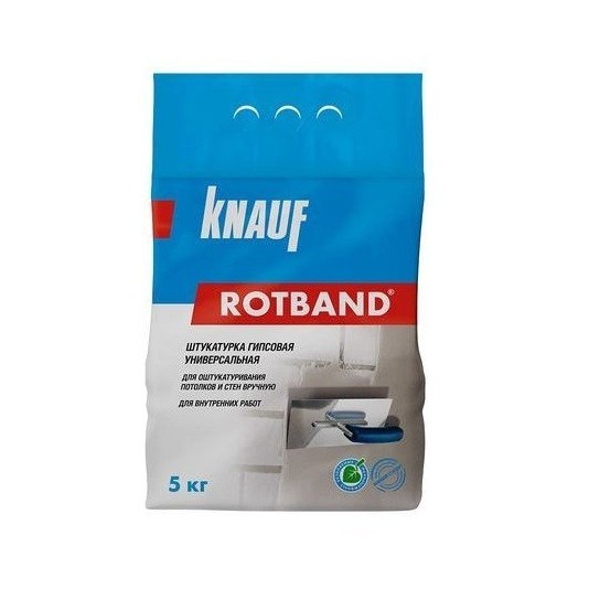 Штукатурка гипсовая универсальная Knauf Ротбанд серая 5 кг