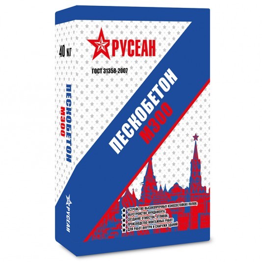 Пескобетон М300 РУСЕАН 40кг