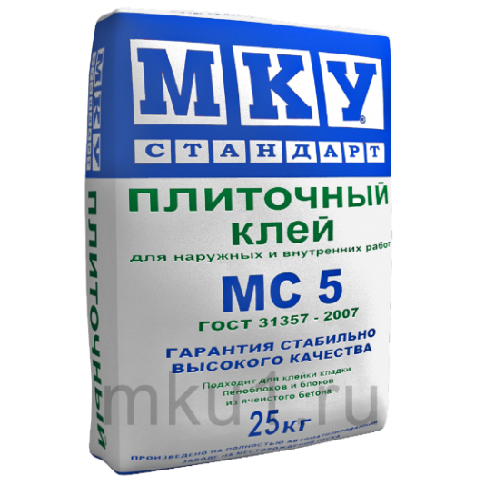 Клей плиточный МС5 МКУ 25кг