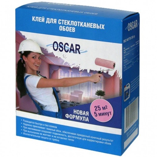 Клей для стеклообоев стеклохолста OSCAR сухой 400гр