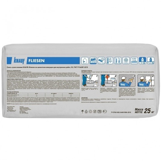 Клей для плитки Knauf Флизен 25 кг