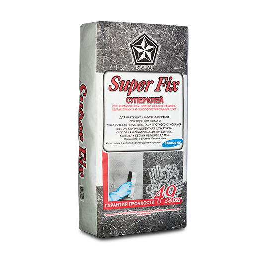 Клей Русеан Superfix для плитки 25 кг