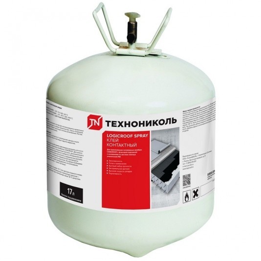 Клей полиуретановый Технониколь Logicroof Spray контактный 17 л