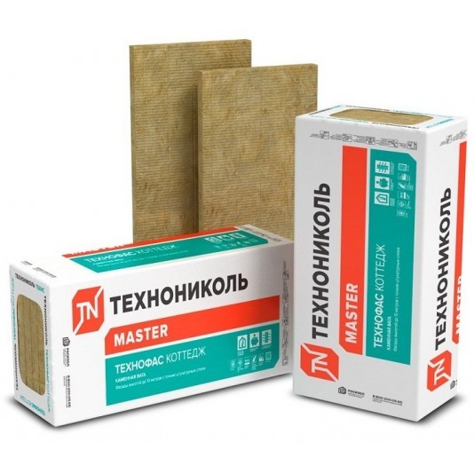Базальтовая вата Технониколь ТехноФас Коттедж 1200х600х100 мм 3 плиты в упаковке