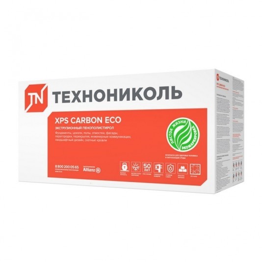 Теплоизоляция Технониколь Carbon Eco SP Light TB 2360х580х100 мм 4 плиты в упаковке