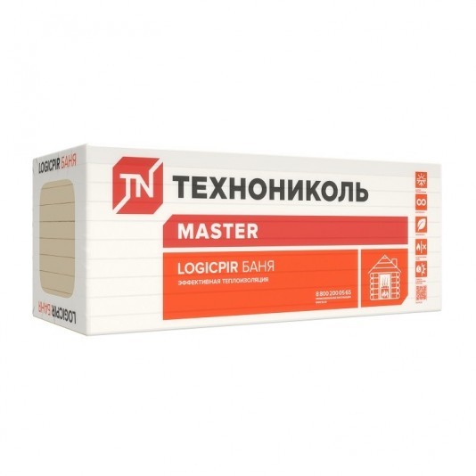 Теплоизоляция Технониколь Logicpir L Баня 1185х585х50 мм 5 плит в упаковке