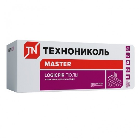 Теплоизоляция Технониколь Logicpir L Полы 1185х585х40 мм 6 плит в упаковке