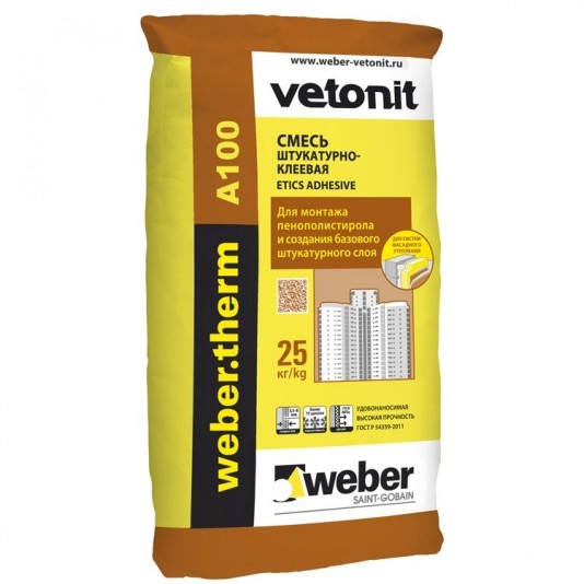 Клей для пенополистирола Weber.Vetonit Therm A100