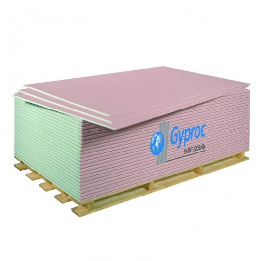 Гипсокартон (ГКЛ) Gyproc УК огнестойкий 2500х1200х12,5 мм